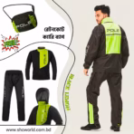 POLE Racing Waterproof Raincoat Suit for Bikers – Breathable Motorcycle Rain Jacket & Pants Set with Reflective Strips + Free Storage Bag (Unisex)