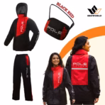 POLE Racing Waterproof Raincoat Suit for Bikers – Breathable Motorcycle Rain Jacket & Pants Set with Reflective Strips + Free Storage Bag (Unisex) - Image 2