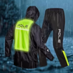 POLE Racing Waterproof Raincoat Suit for Bikers – Breathable Motorcycle Rain Jacket & Pants Set with Reflective Strips + Free Storage Bag (Unisex) - Image 4